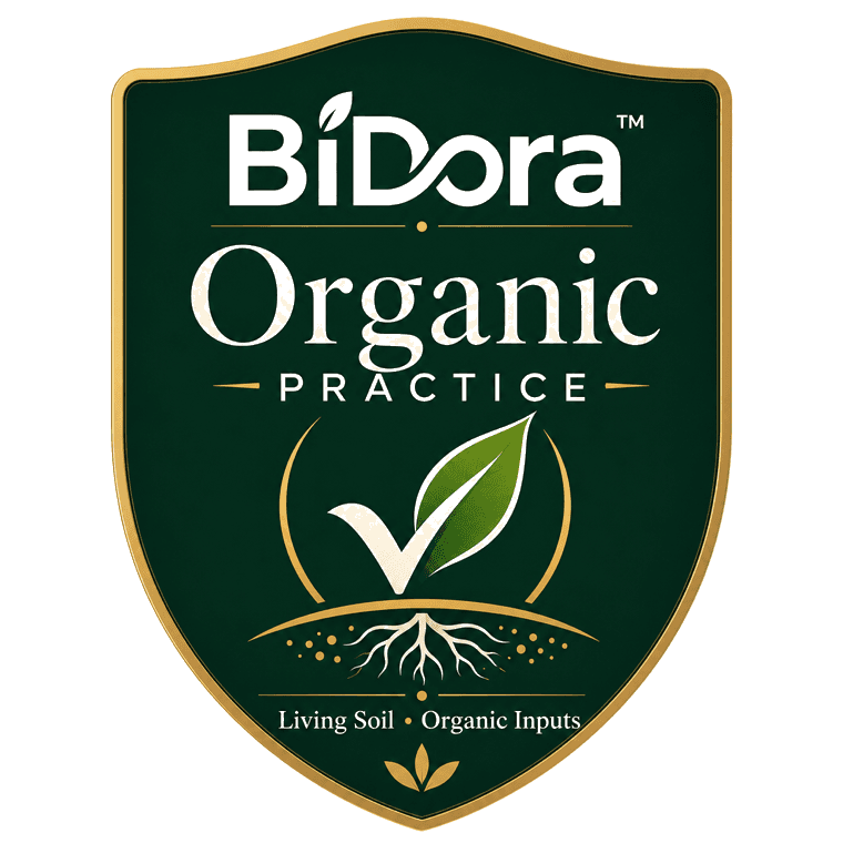 BiDora Organic Practice standard mark